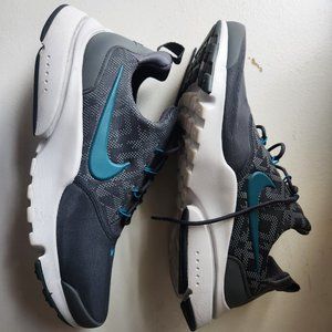 NIKE Womens Sz 11 Presto Fly Premium N7 Gray Geode Teal Running Sneakers Cushion